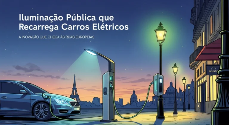 Iluminação Pública que Recarrega Carros Elétricos: A Inovação que Chega às Ruas Europeias
